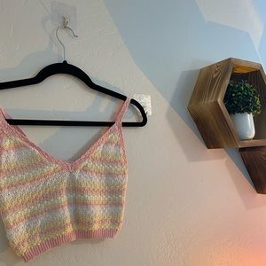knitted crop top